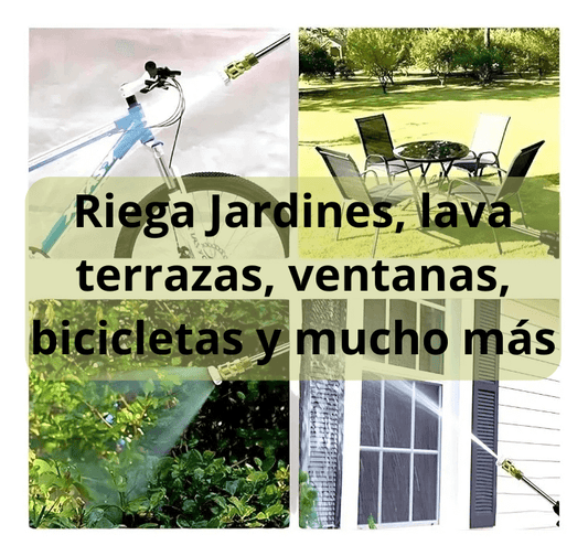 Hidrolavadora Portátil con Dos Baterías