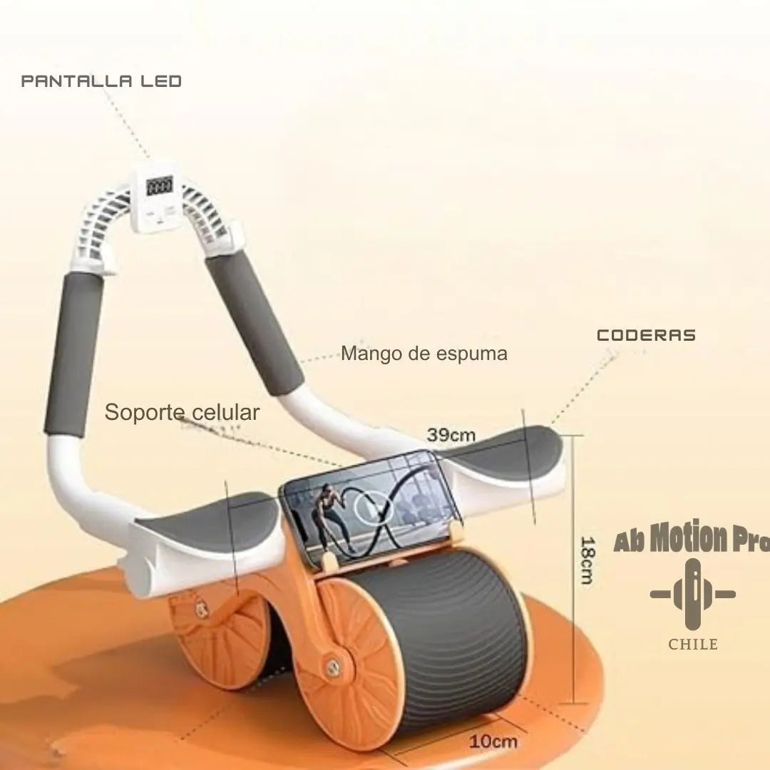 Ab Motion Pro - Rueda para fortalecer tu abdomen y esculpir tu cintura sin ir al gimnasio