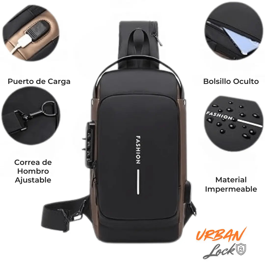 Pack Mochila Urban Lock + Smart Watch + Audífonos Bluetooth