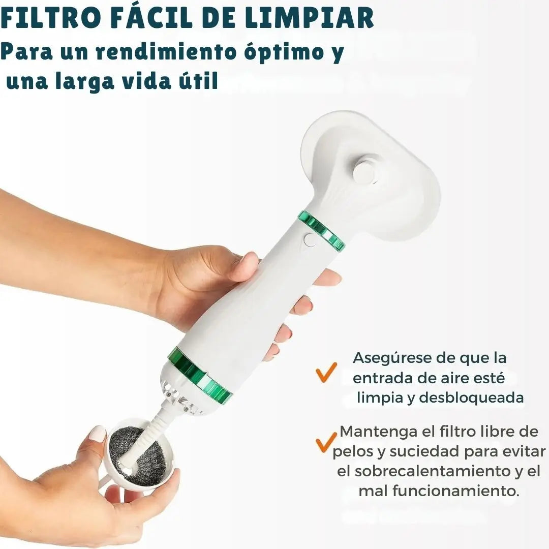 CEPILLO Y SECADOR DE MASCOTAS 2 EN 1