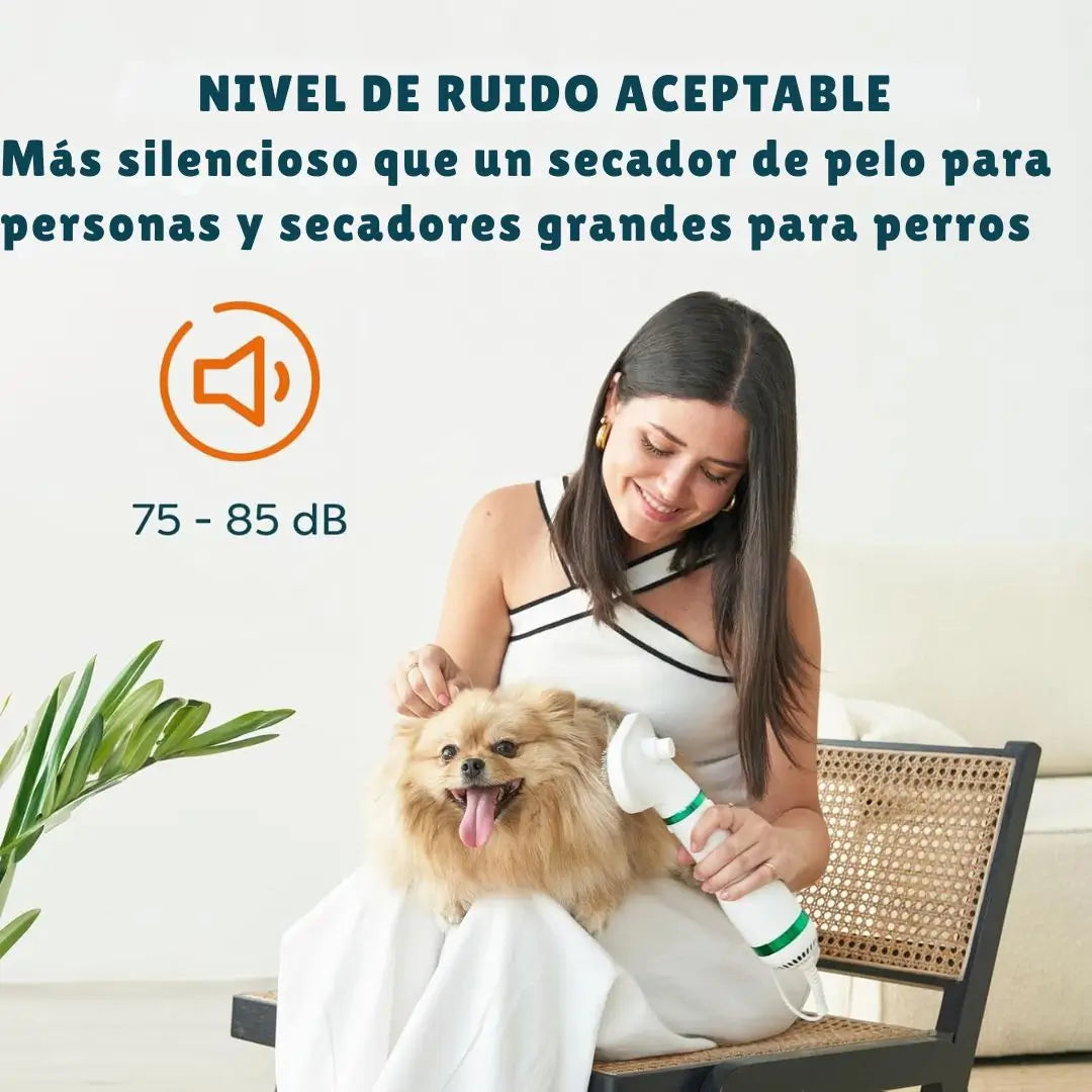 CEPILLO Y SECADOR DE MASCOTAS 2 EN 1