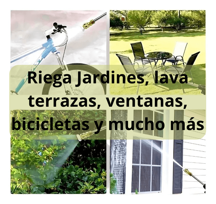 Hidrolavadora Portátil con Dos Baterías